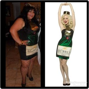 Bubbly / Champagne Halloween Costume plus size